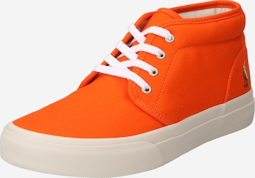 Polo Ralph Lauren - Zapatillas deportivas altas en naranja: frente