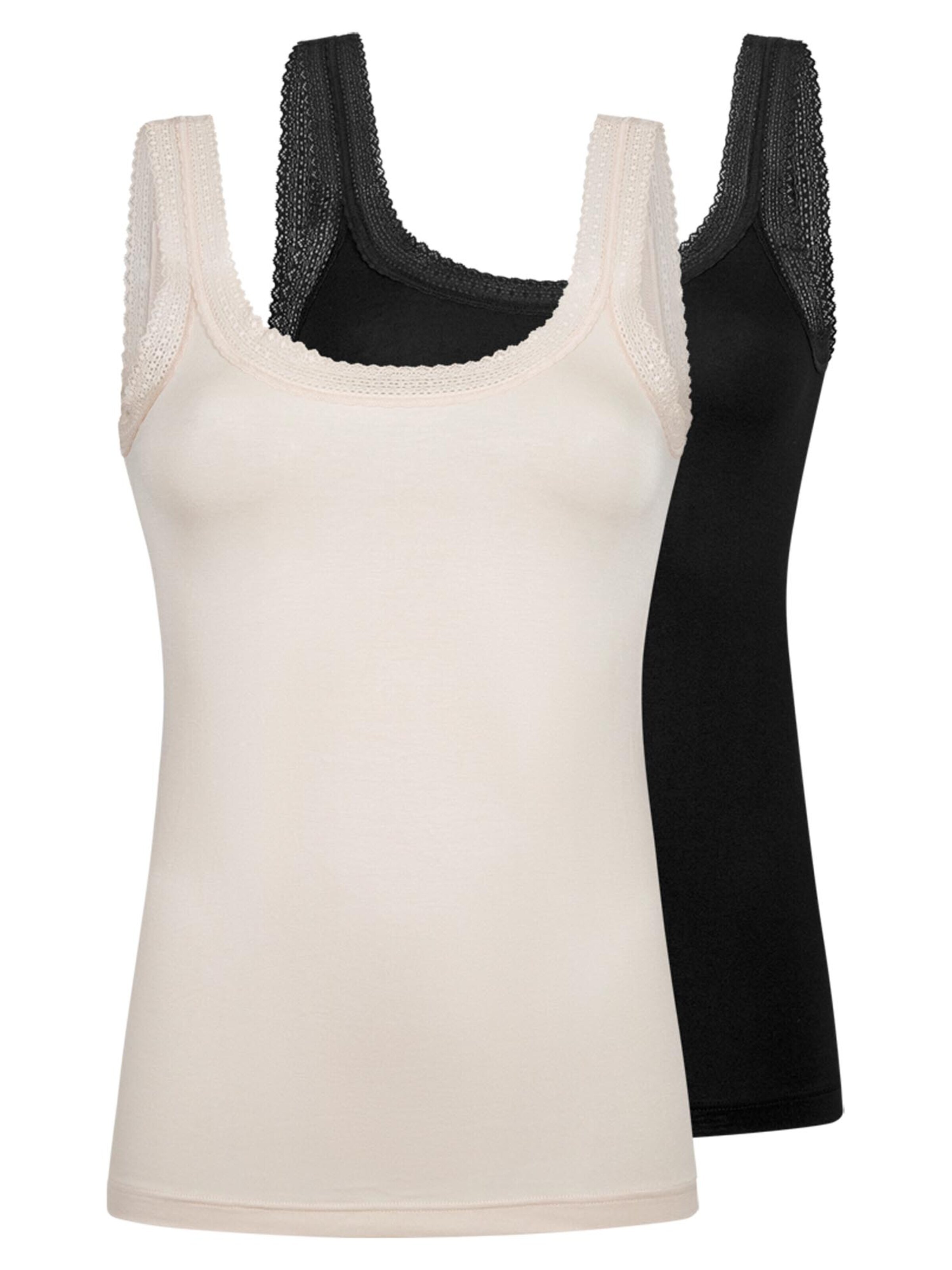 Mey Undershirt 'Modal Lace' in Beige: front