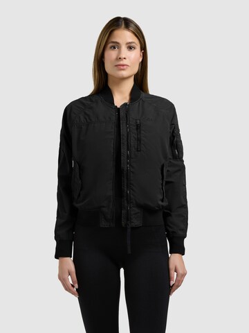 khujo Kurtka przejściowa 'Zaria' w kolorze czarny: przód