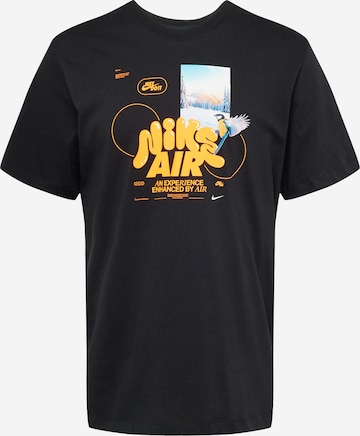 Tricou de la NIKE pe negru: față