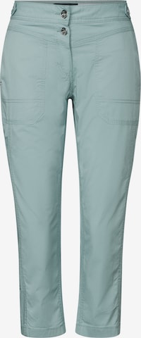 CECIL Slim fit Pants in Green: front