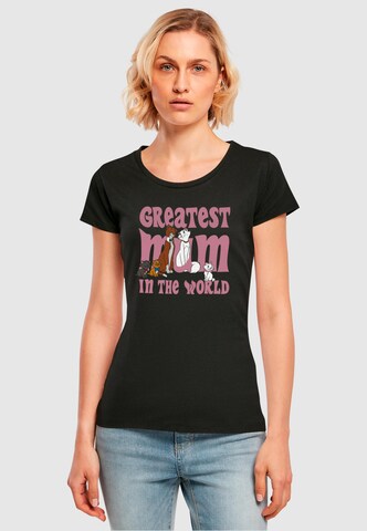 ABSOLUTE CULT Shirt 'Aristocats Greatest Mum' in Zwart: voorkant
