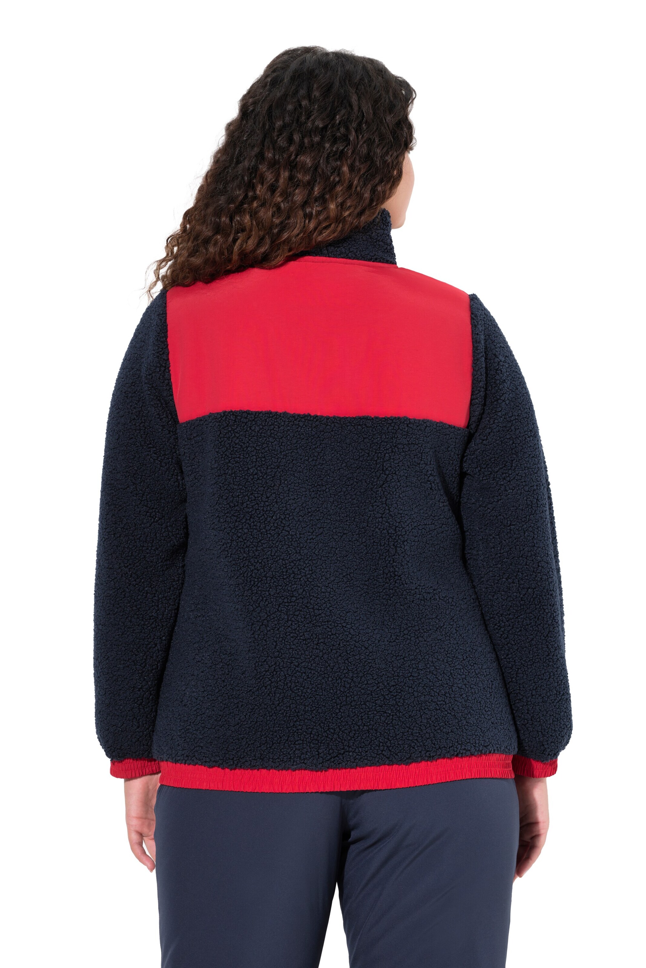 Ulla Popken Sweatvest in Blauw