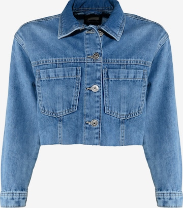 BLUE EFFECT Between-Season Jacket in Blue: front