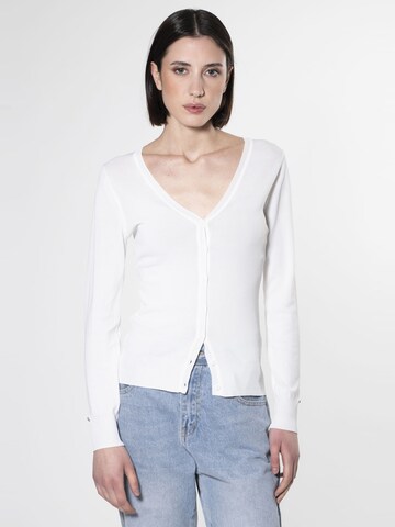 Influencer Knit cardigan in White: front
