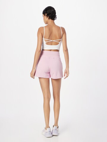 Coupe slim Pantalon de sport ESPRIT en rose