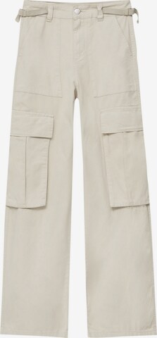 Pull&BearLoosefit Cargo hlače - siva boja: prednji dio
