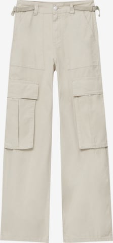 Pull&Bear Ohlapna forma Kargo hlače | siva barva: sprednja stran
