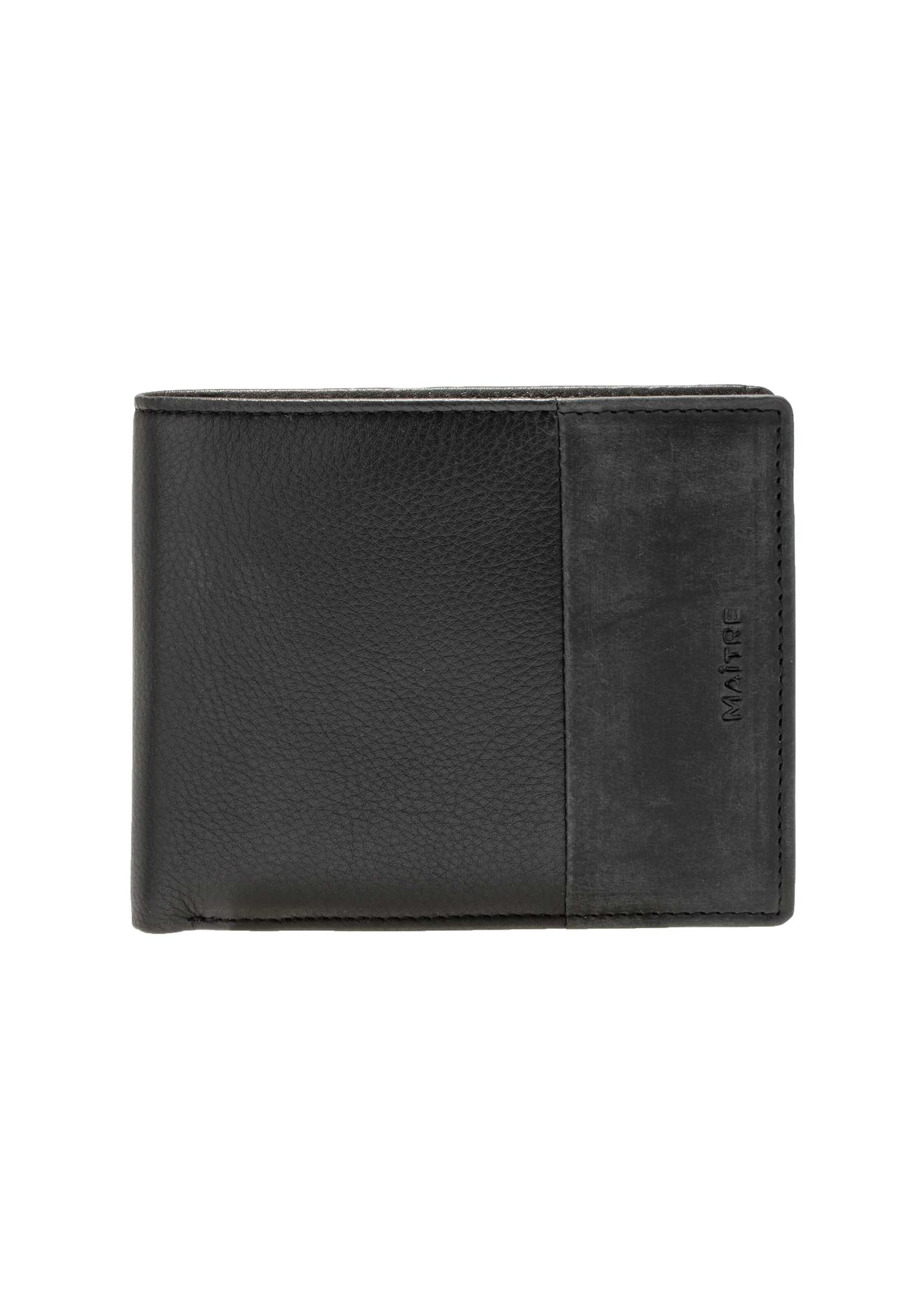 Maître Portemonnee 'Baar Gandolf' in Zwart: voorkant