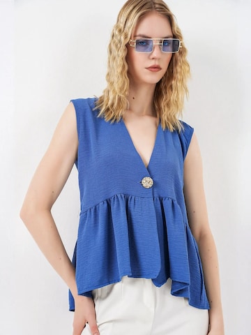 Bigdart Blouse 'Blusen' in Blauw: voorkant