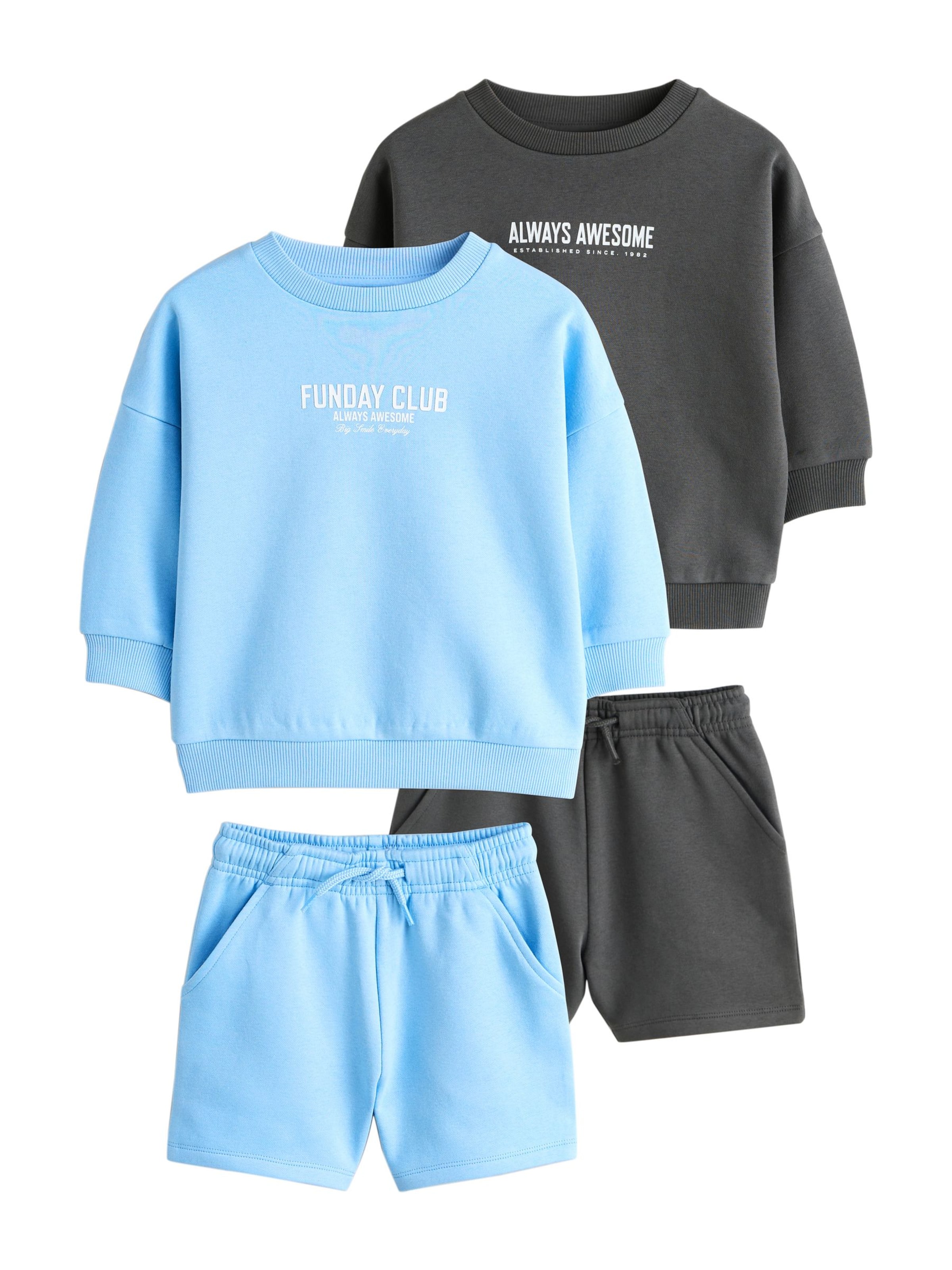 Next Träningsoverall i blå: framsida