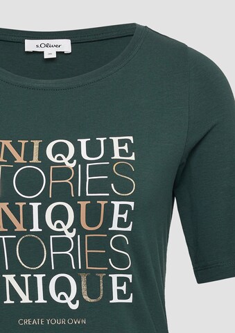 T-shirt s.Oliver en vert