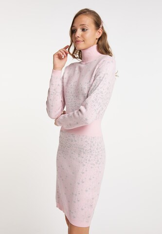 myMo at night Knitted dress in Pink: front