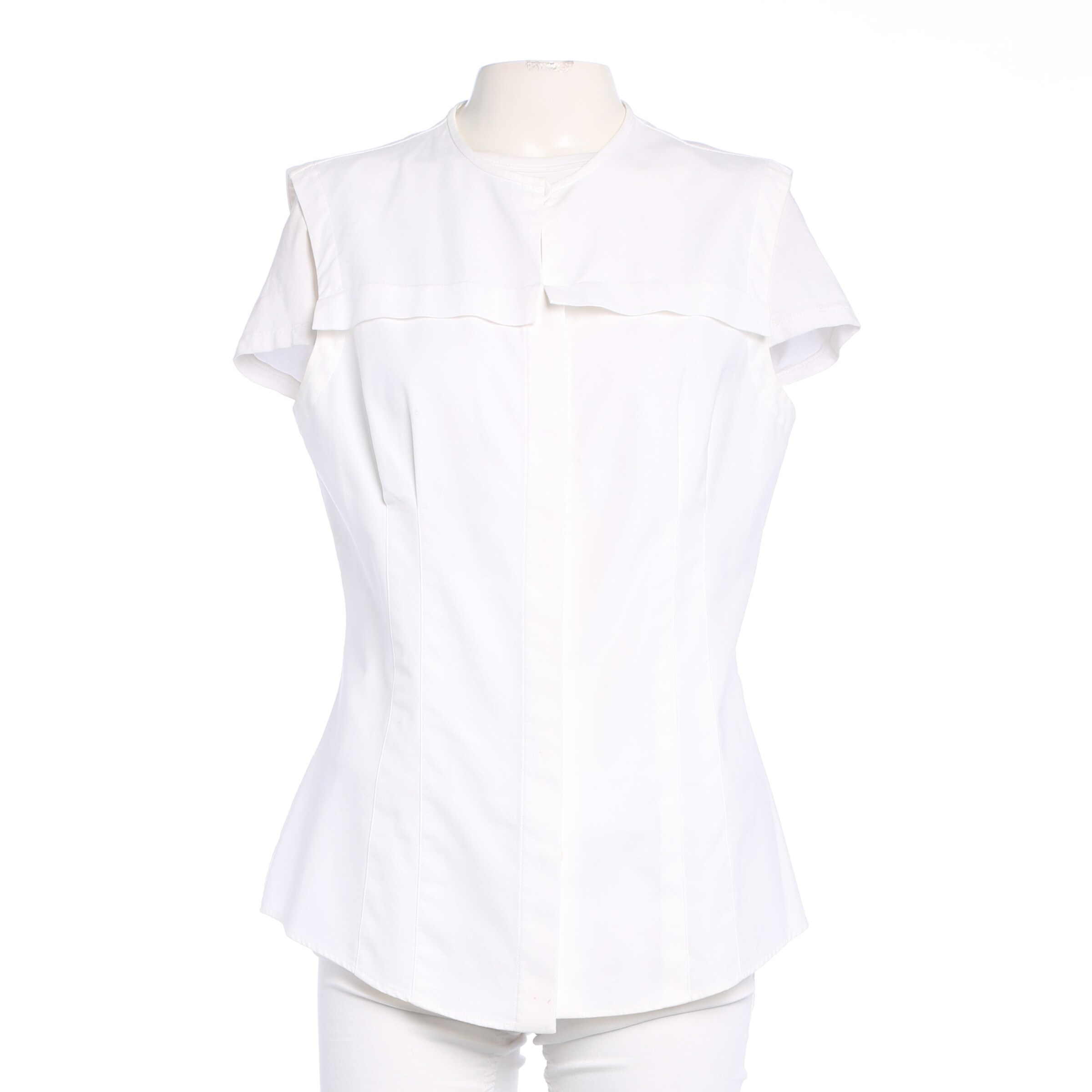 Alexander McQueen Weste L in Weiß: Vorderseite