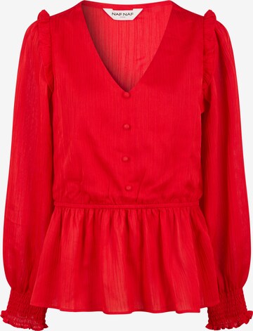 NAF NAF Blouse ' Hiptone ' in Red: front