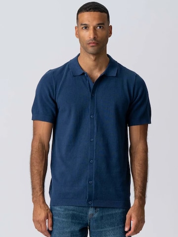 TEESHOPPEN Póló ' Pullover ' - kék: elől