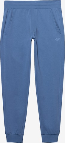 4F Tapered Sportbroek in Blauw: voorkant