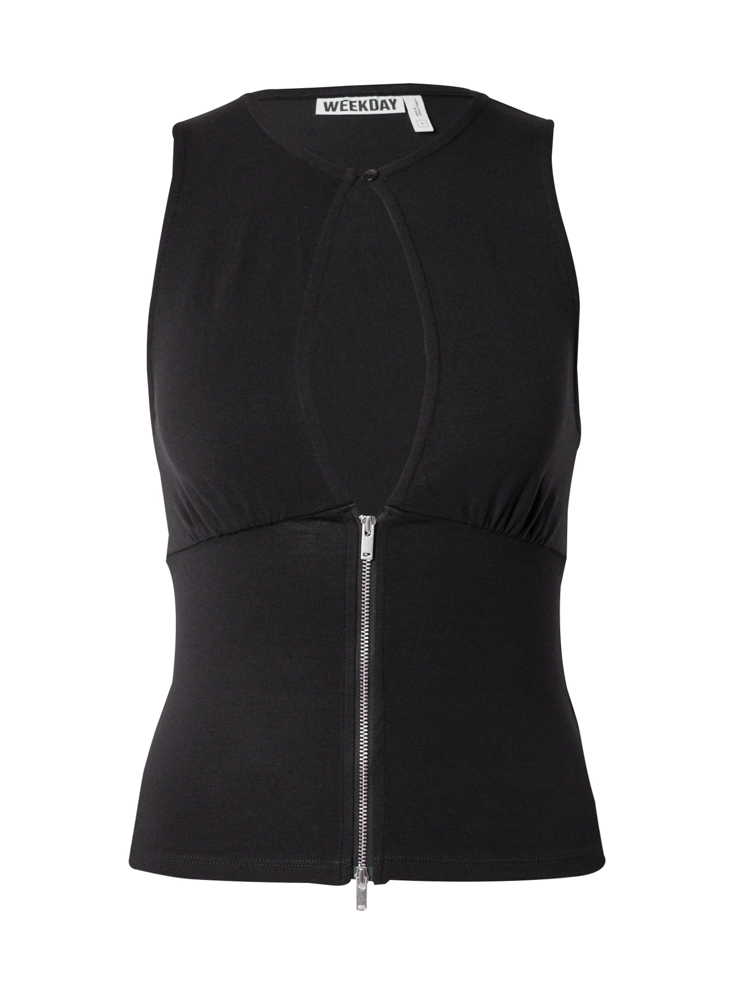 WEEKDAY Topp 'Irma' i svart: framsida
