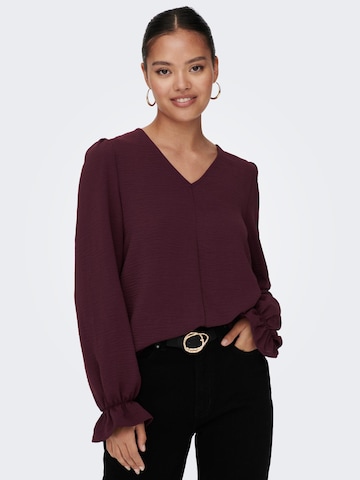 Bluză 'METTE' de la ONLY pe roșu