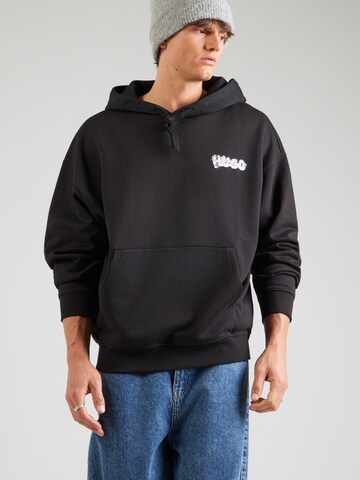 HUGO Sweatshirt 'Nyrohood' in Zwart