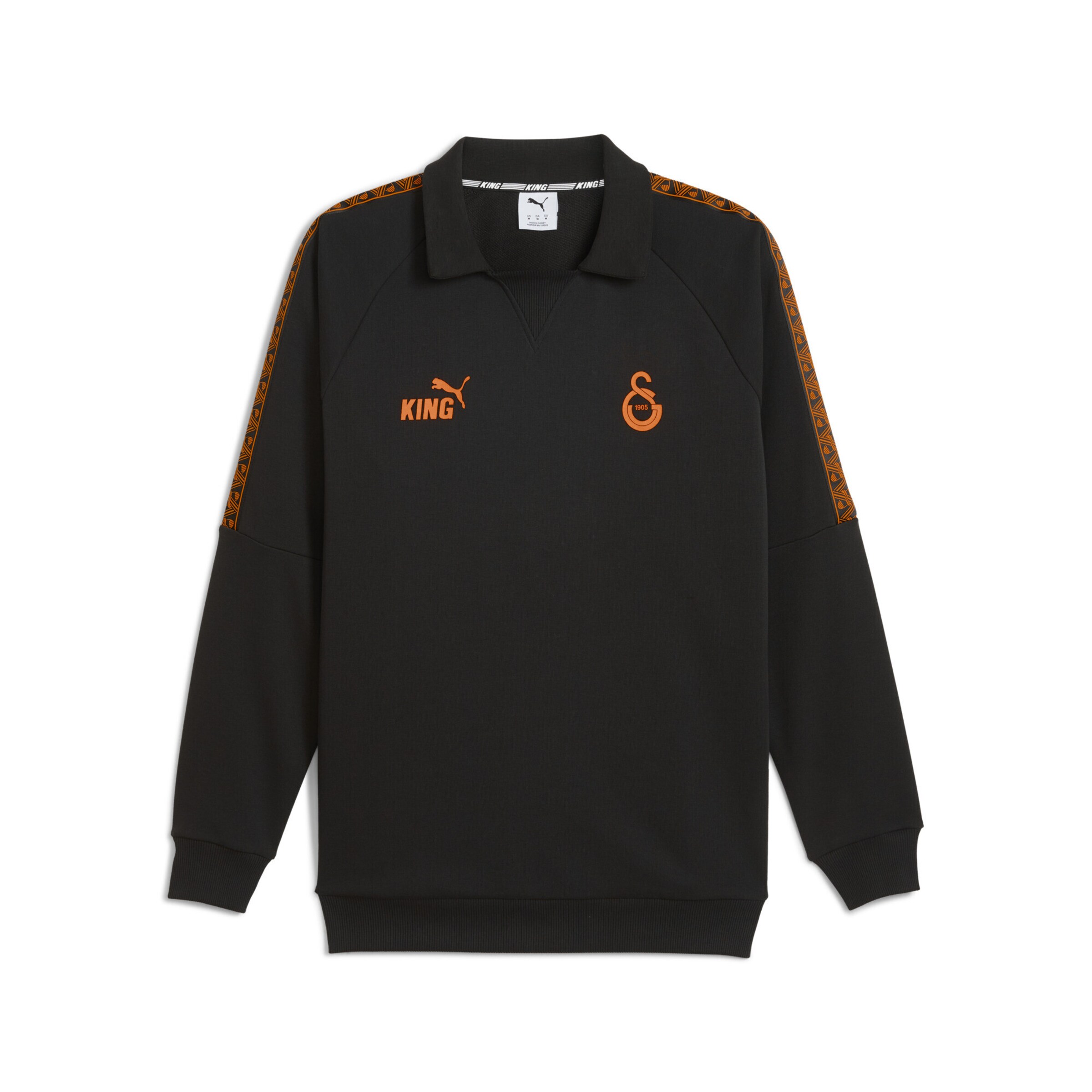 PUMA Sports sweatshirt 'Galatasaray Sk King Drill' in Orange / Black, Item view