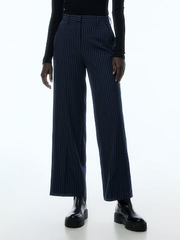 EDITED Wide leg Pleated Pants 'Zaida' in Blue: front