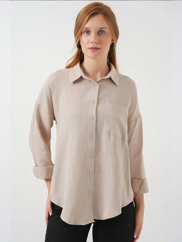 Camicia da donna di Bigdart in beige: frontale