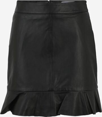 Selected Femme Petite Skirt 'KIM' in Black: front