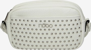 NOBO Crossbody Bag 'Studs' in White: front