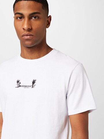 T-Shirt 'Cas' Goosecraft en blanc