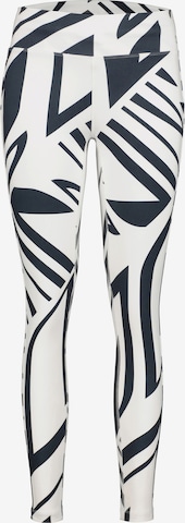 LUHTA Skinny Urheiluhousut 'Iskoinen' värissä valkoinen: etupuoli