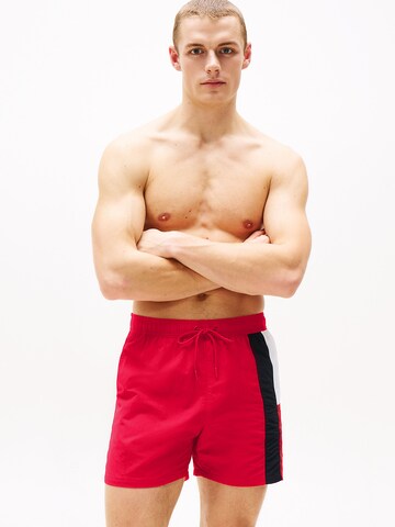 TOMMY HILFIGER Board Shorts in Red: front