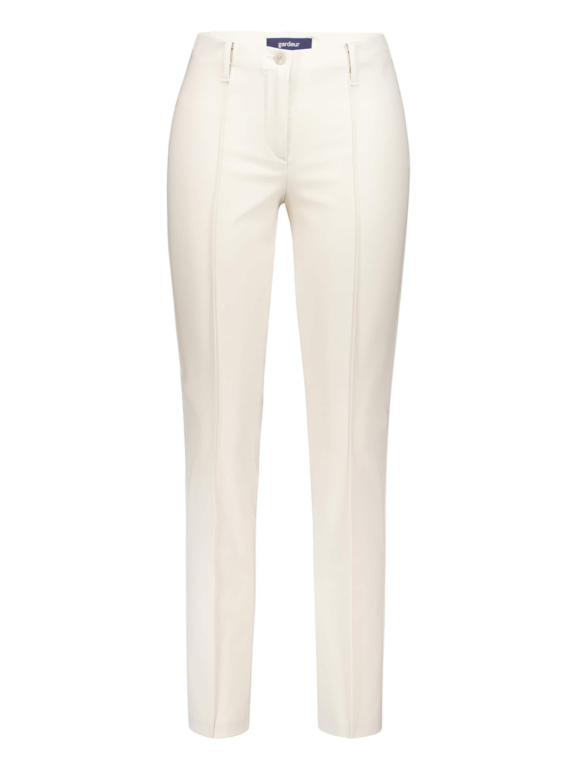 Coupe slim Pantalon à plis 'Zene61' Gardeur en beige : devant