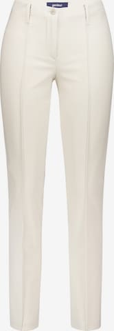 Coupe slim Pantalon à plis 'Zene61' Gardeur en beige : devant
