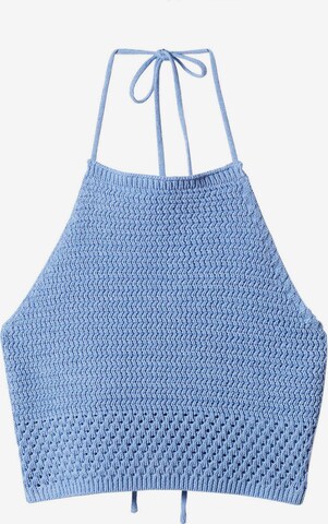 Tops en tricot 'LAUREN' MANGO en bleu : devant