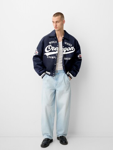 Bershka Between-season jacket in Blue