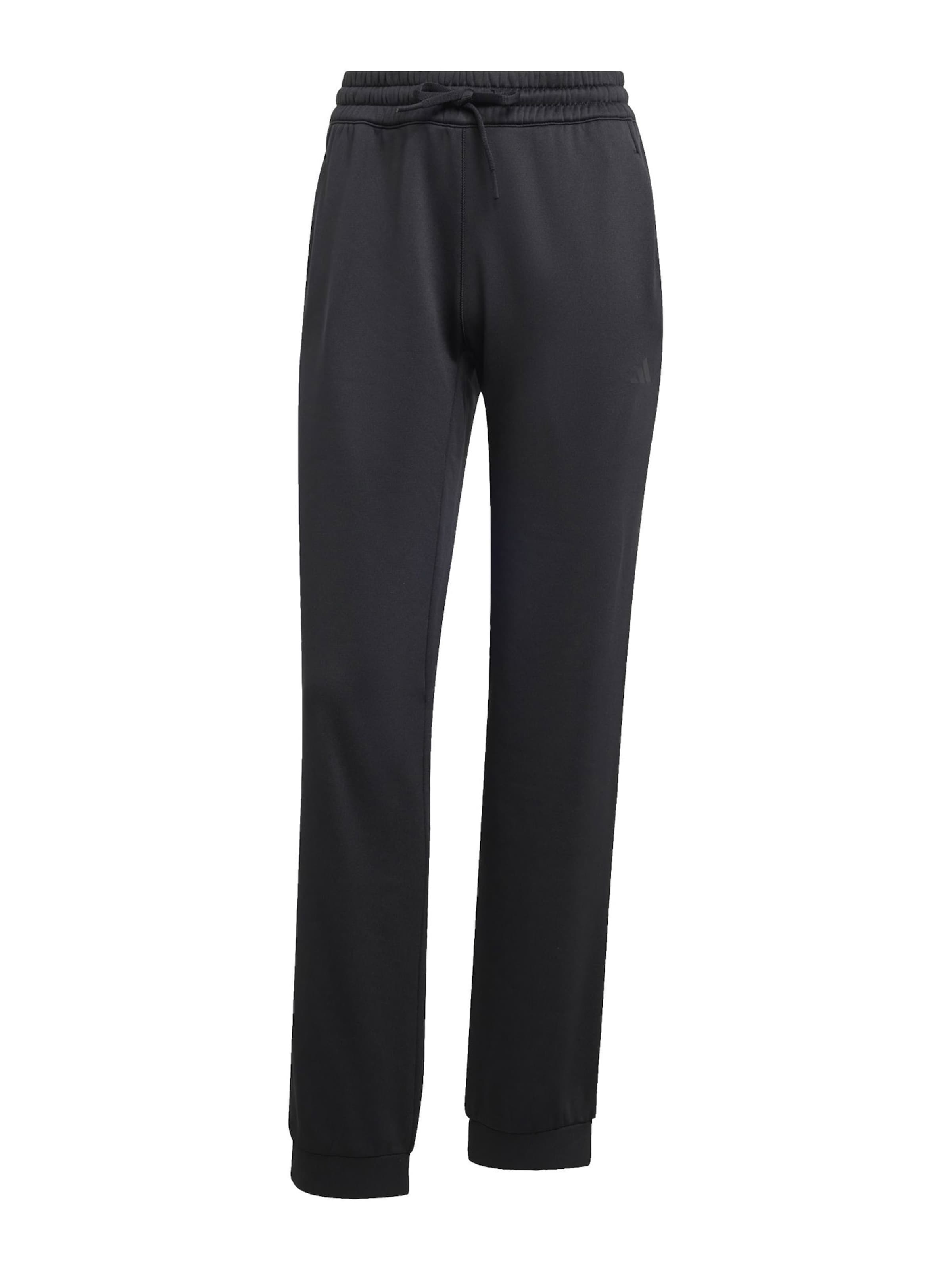 ADIDAS PERFORMANCE Tapered Sportsbukser i sort: forside