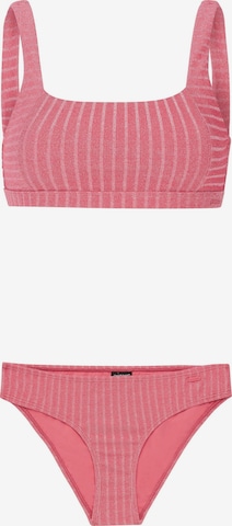 PROTEST Bralette Bikini 'PRTNancy' in Pink: front