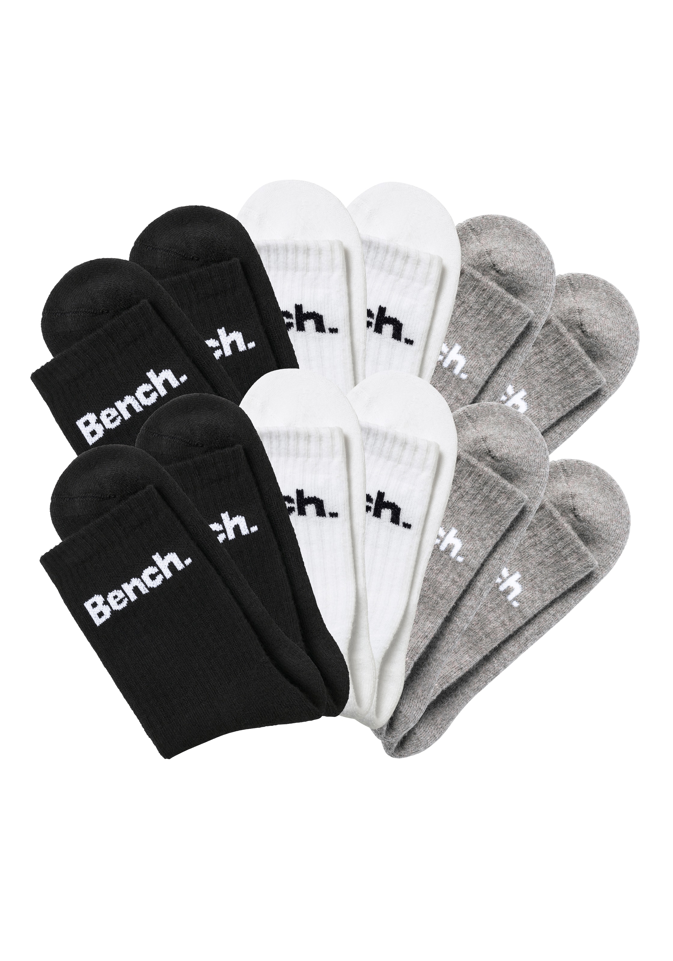 Chaussettes de sport BENCH en gris : devant
