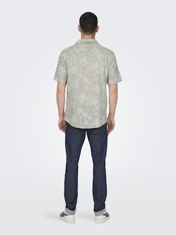 Only & Sons Regular Fit Hemd 'Caiden' in Grau
