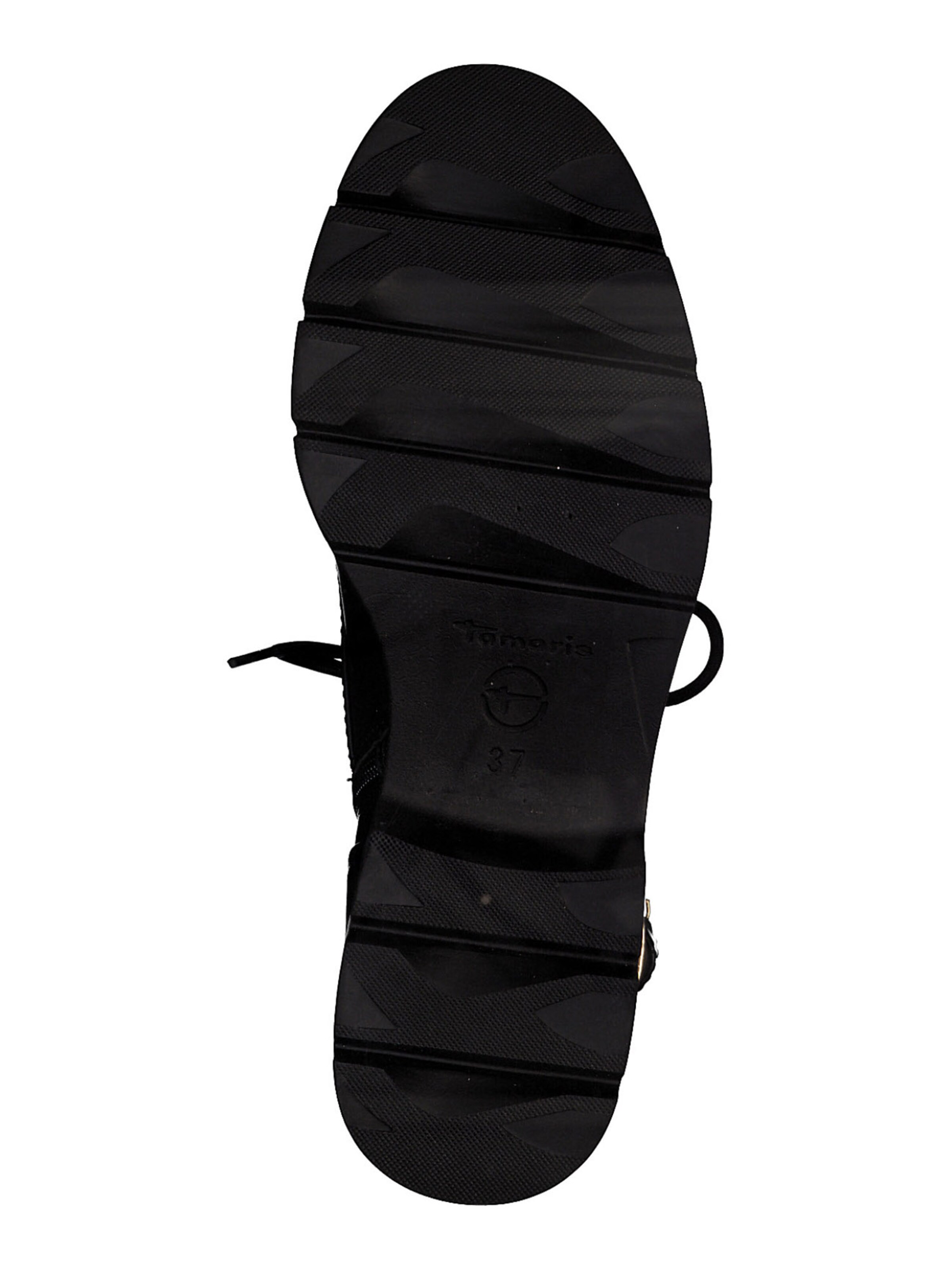 Tamaris Lace-Up Ankle Boots in Black