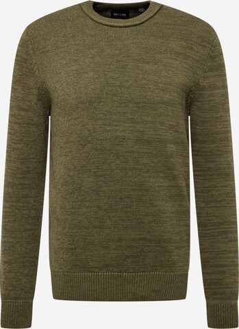 Only & Sons Sweater 'LEE' in Brown: front