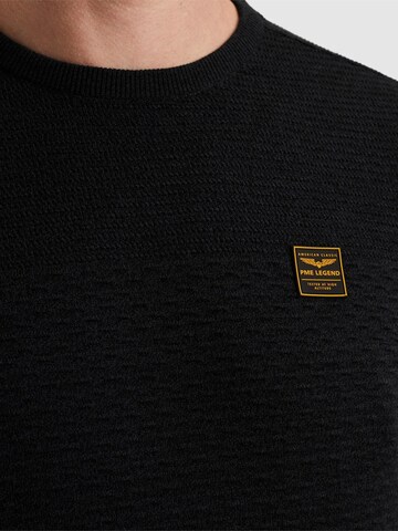 PME Legend Sweater 'Pullover in mouliné cotton' in Blue