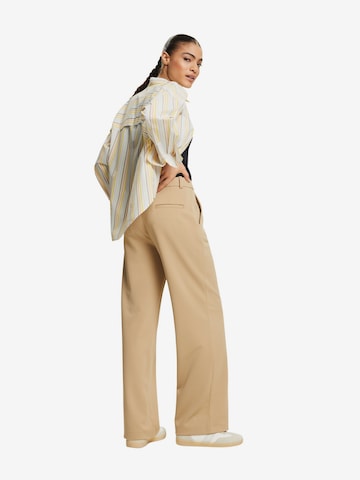 ESPRIT Wide Leg Hose in Beige