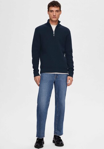 SELECTED HOMME Pullover 'DANE' in Blau