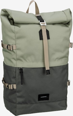SANDQVIST Backpack 'Bernt' in Green: front