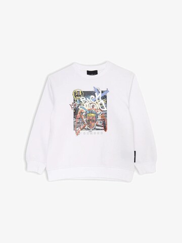 John Richmond Sweatshirt 'Graphics' in White: front