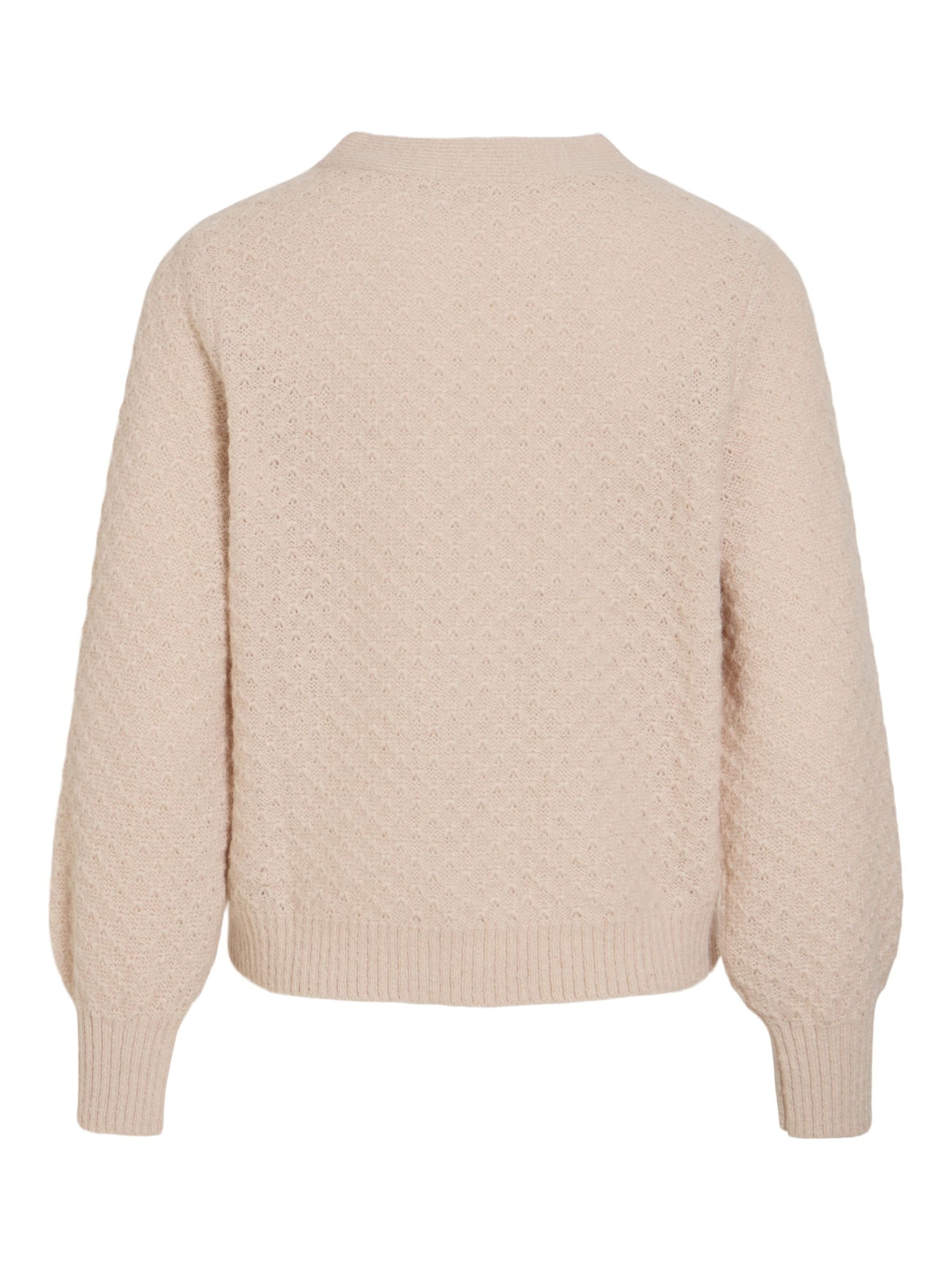 VILA Strickjacke 'VITuli' in Beige
