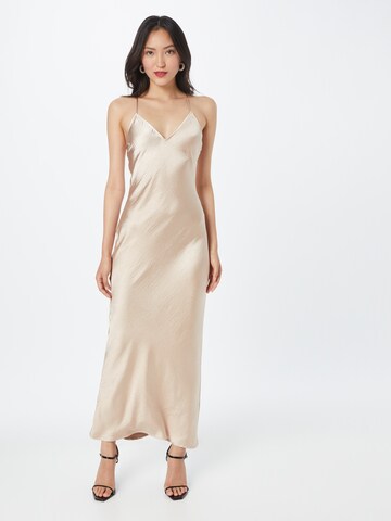 Robe de soirée 'Moana' Gina Tricot en beige : devant