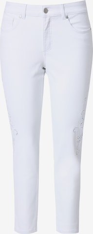 MIAMODA Slimfit Jeans in Wit: voorkant